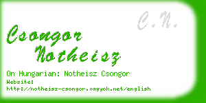 csongor notheisz business card